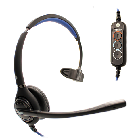 JPL Mid-level USB Monaural/ Binaural Headset w/ Noise-canceling Mic & Volume/Mute Control (JPL-501S-USB/ JPL-502S-USB)