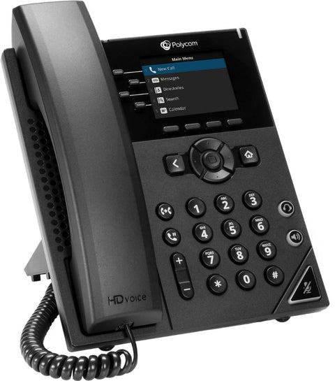 Poly VVX 250 4-line Desktop Business IP Phone  (openSIP, dual 10/100/1000 Ethernet ports)