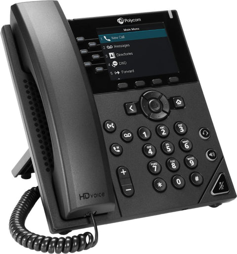 Poly VVX 350 6-line Desktop Business IP Phone (openSIP, dual 10/100/1000 Ethernet ports)