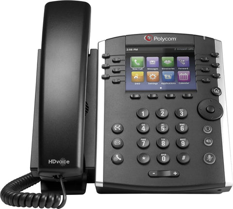 Poly VVX 401/411 12-line Desktop Phone  (openSIP, dual 10/100 Ethernet ports)
