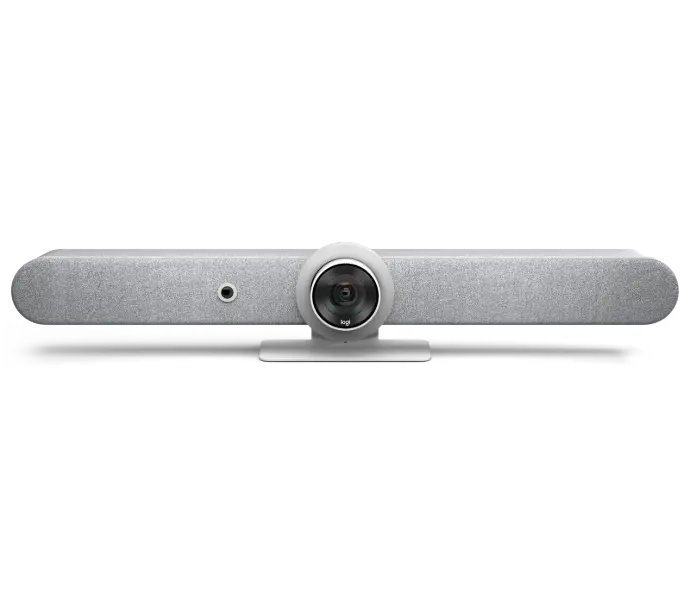 Logitech Rally Bar All-in-One Video bar (FHD PTZ camera, 15X hybrid digital zoom, 6 mics, 2 speakers, AI Viewfinder)